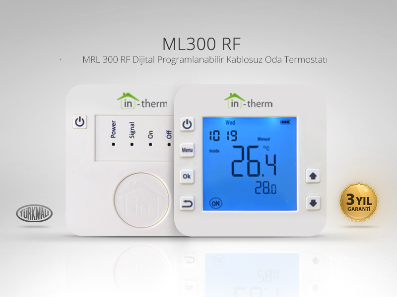 in-therm MRL-300-RF TM Programlanabilir Oda Termostatı