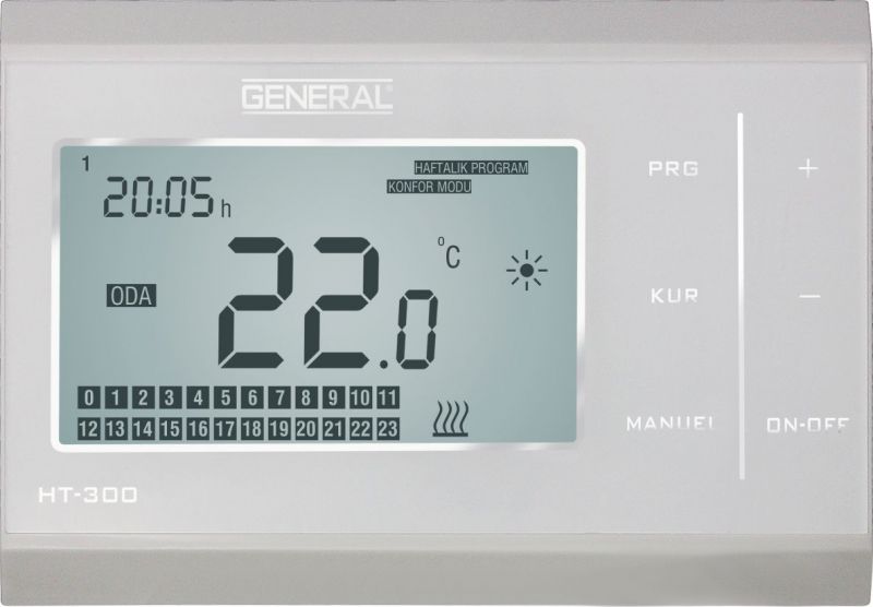 Maktek-General HT-300 Programlanabilir, Dijital Oda Termostatı
