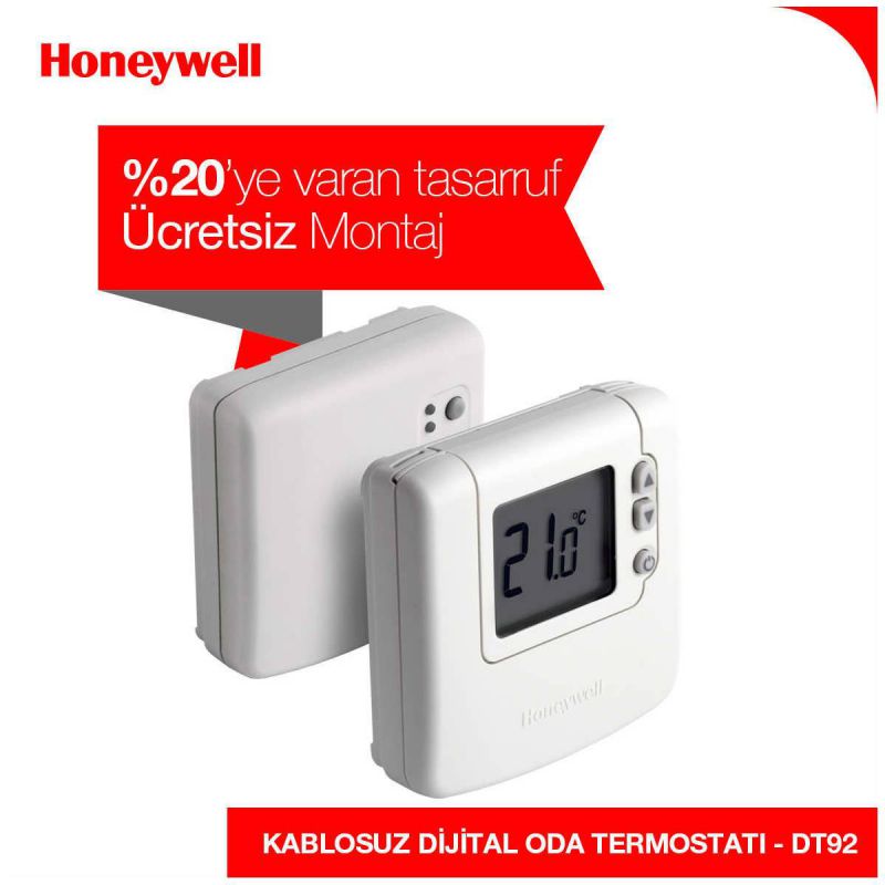 Honeywell Dijital Kablosuz Oda Termostatı (DT92A1004)